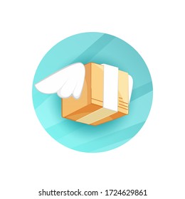 Online delivery from store with delivery boy on a scoot, door to door delivery