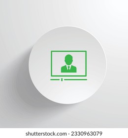 Online Demonstration icon vector design