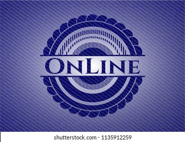Online denim background