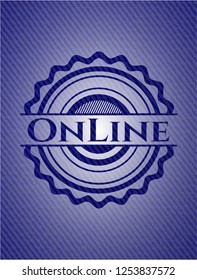 Online denim background