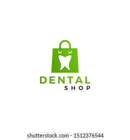 online dental shop logo design concept