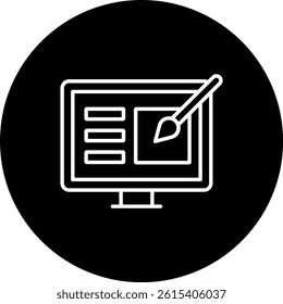 Online design vector icon. Can be used for printing, mobile and web applications.