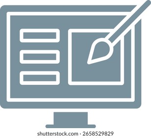 Online design vector icon. Can be used for printing, mobile and web applications.