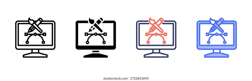 Online-Entwerfen von Symbolen mit mehreren Stilen