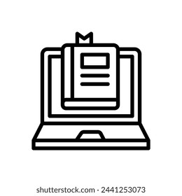 Online Dictionary  icon in vector. Logotype
