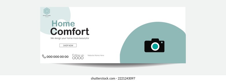 Online Digital marketing Facebook cover web banner template social media post