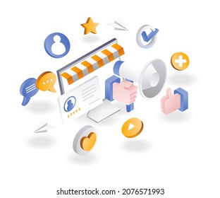 Online digital marketing strategy and social media