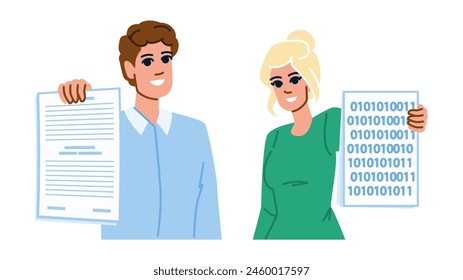 online digitalization business  vector.  network internet, professional computer, company modern online digitalization business character. people flat cartoon illustration