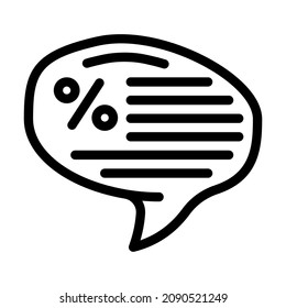 online discounts line icon vector. online discounts sign. isolated contour symbol black illustration