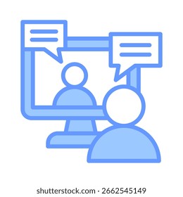 Online Discussion Icon Element For Design