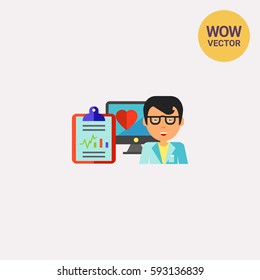 Online Doctor Concept Icon