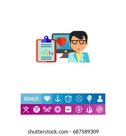 Online Doctor Concept Icon