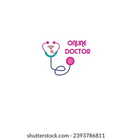online doctor consultation app logo or website minimalist logo