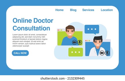 online doctor consultation website design user interface application