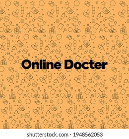 Online Doctor Pattern Or Background