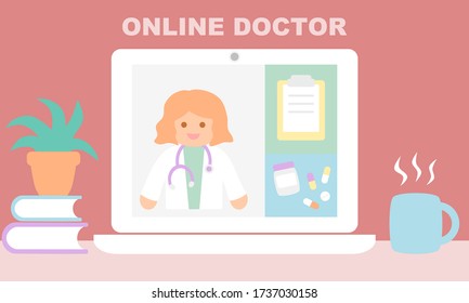 Online doctor or specialist consultant