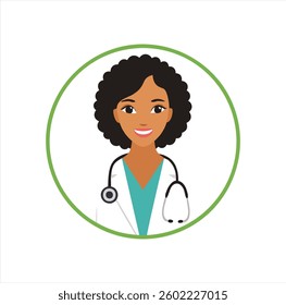 Online Doctor Vector Icon for Telemedicine and Virtual Healthcare