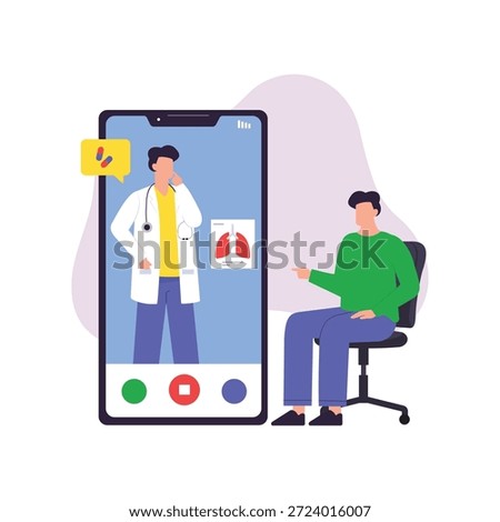 Online Doctor Vector Illustration EPS 10 File 