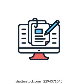 Online Documents icon in vector. Illustration