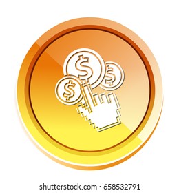 online dollar click icon
