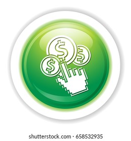 online dollar click icon