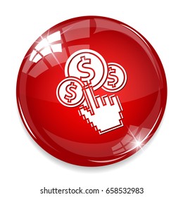 online dollar click icon
