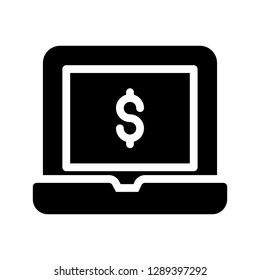 online dollar glyph icon