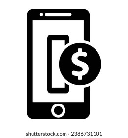 Icono de donación en línea, gráficos vectoriales