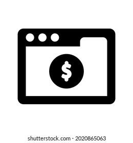 Online donation icon.finance,page (vector illustration)