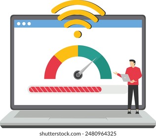 Online-Herunterladen und Hochladen Geschwindigkeitstest, Website Ladegeschwindigkeit Web Vorlage, Internet-Geschwindigkeitsprüfung

