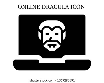online Dracula icon. Editable online Dracula icon for web or mobile.