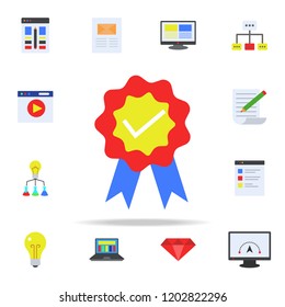 online drawing colored icon. Programming icons universal set for web and mobile