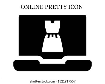 online Dress icon. Editable online Dress icon for web or mobile.