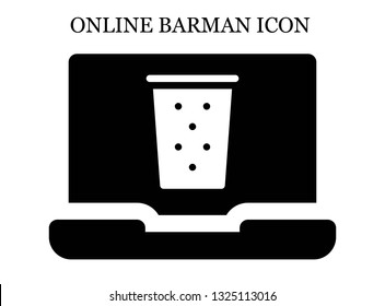 online Drink icon. Editable online Drink icon for web or mobile.