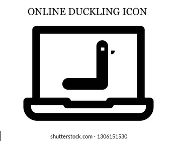 online Duck icon. Editable online Duck icon for web or mobile.