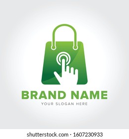 Online E commerce Shop Abstract Logo Design Graphic Elements