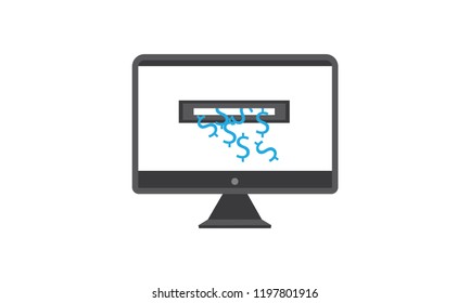 Online Earning From Computer - Making Money by Online Works - Computer with Dollars