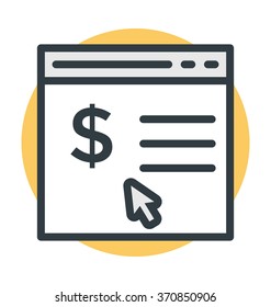 Online Earning Vector Icon