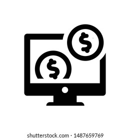Online Earnings Donate Money Icon