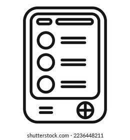 Online ebook icon outline vector. Digital education. School reader
