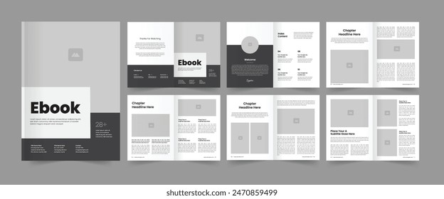 Online Ebook Layout Template and Ebook Magazine Layout.