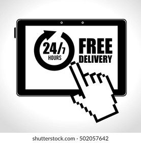 online e-commerce delivery service 24-7 design