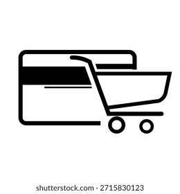 Sitio web de comercio electrónico en línea que muestra las actividades de compras digitales