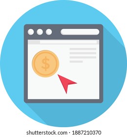 online ector colour flat icon