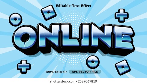 online editable text effect, text style