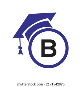 Online Education B Logo Template Distance Stock Vector (Royalty Free ...