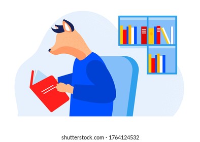 Online education background. Modern illustration slider site page. Get an education online web banner. The concept of education at home. Learning process at home design. Time for learning vector.