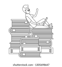 online education cartoon