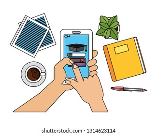 online education cartoon