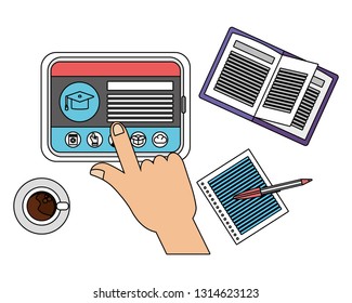 online education cartoon